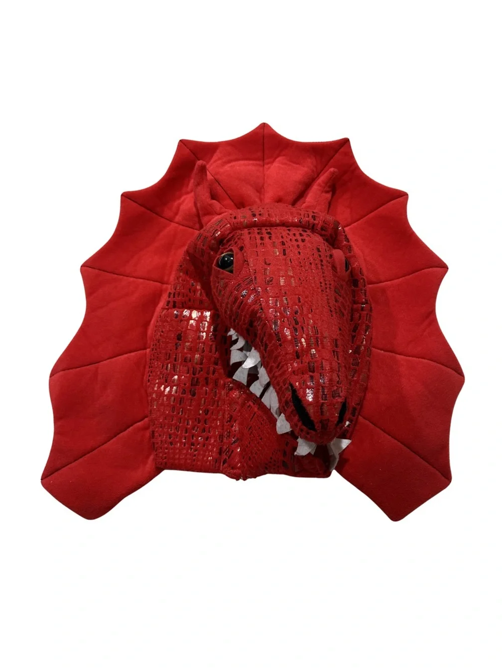 Kids Pottery Barn Red Dragon Costume Mask Halloween Dress Up Toddler Size 2-6 - Picture 2 of 4